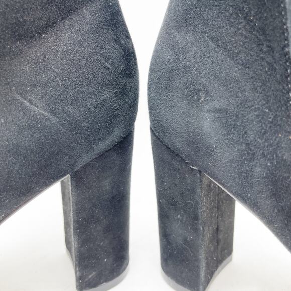 Marc Fisher Women's Ulani Black Suede High Heel Pointed Toe Ankle Boots Size 6M - Picture 12 of 12